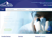 Tablet Screenshot of frontierdevices.com